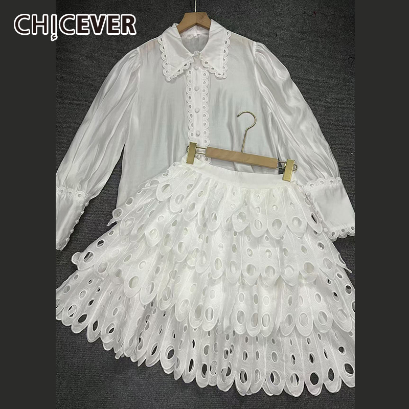 Winter Wear Clothes - Chiever sólido oco para fora saia