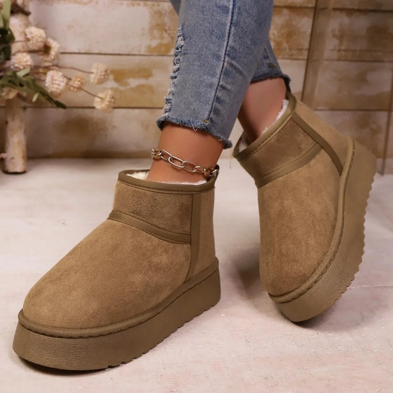 Snow Boot Fur Lined - Botas de Neve Femininas da Moda