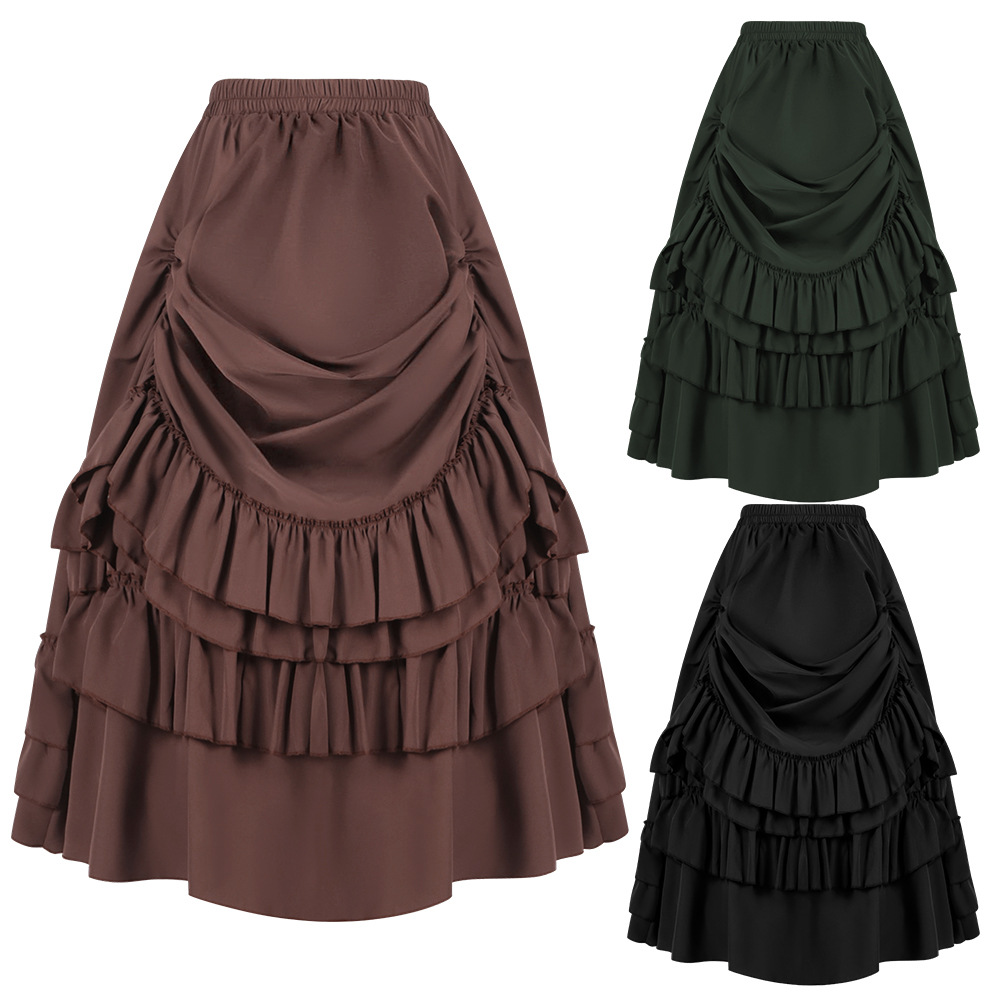 Winter Clothing Manufacturers - Saia Gótica Estilo Vitoriano Feminina, Moda
