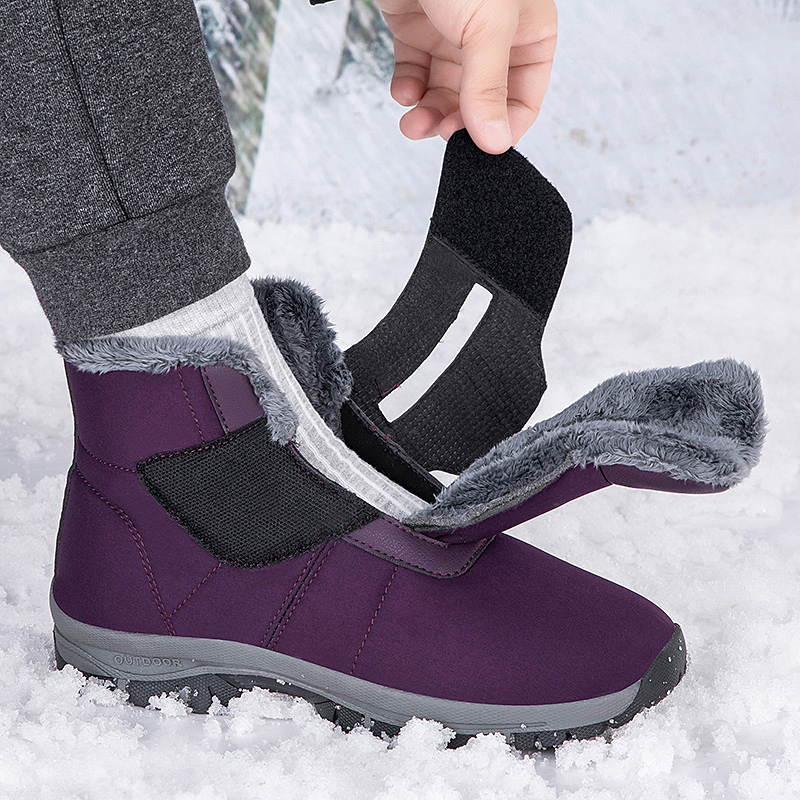 Snow Boot Fur Lined - Botas de neve de tornozelo forradas