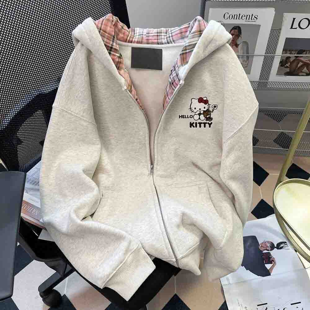 Winter Clothing Design - Moletom Feminino com Capuz Hello Kitty,