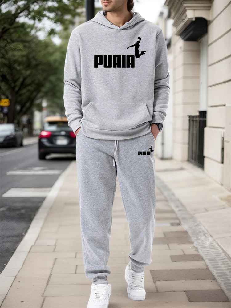 Winter Clothes - Conjunto Masculino/Agasalho com Capuz/Calça 2026 Outono