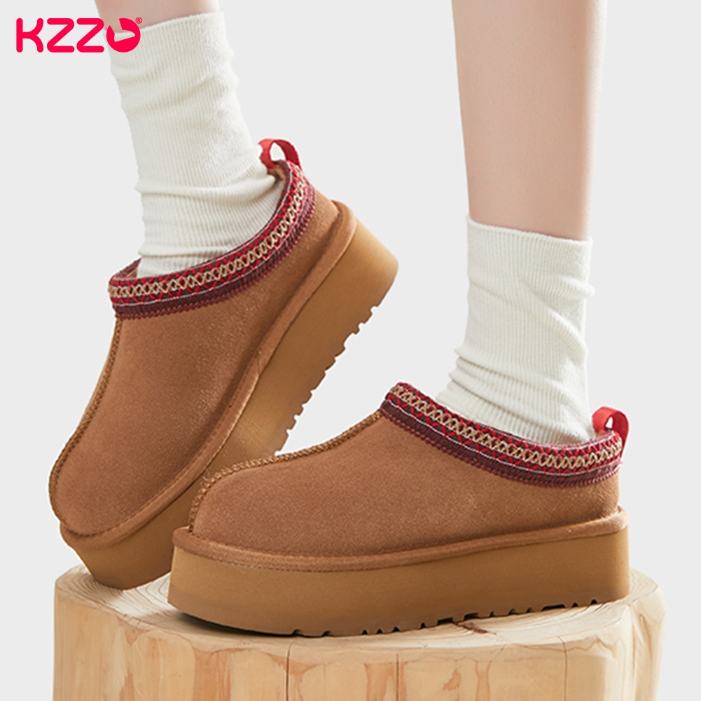 Snow Boot Fur Lined - KZZO-Botas de neve ultra mini plataforma