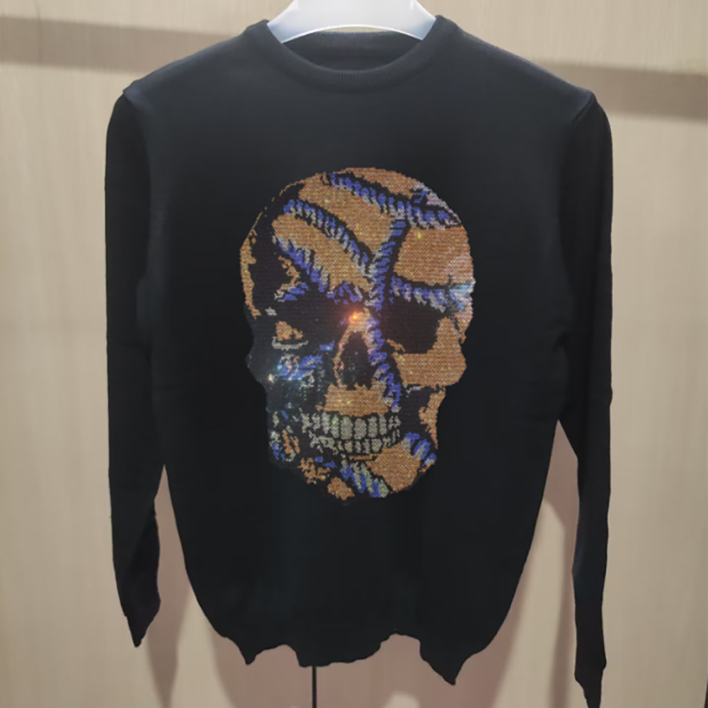 Suéter masculino com cabeça de - Winter Clothing English avaliação e preço