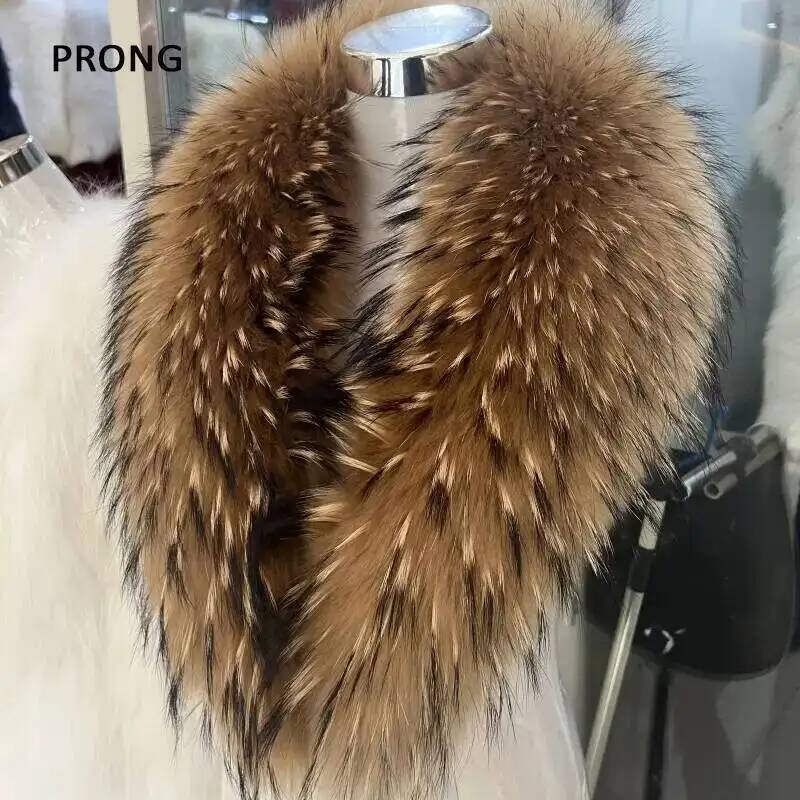 Gola de pele de guaxinim natur - Winter Clothing Design avaliação e preço