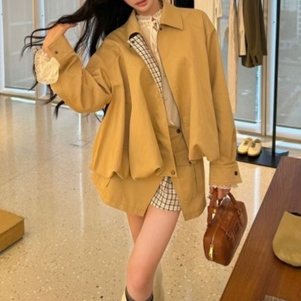 Twotwinstyle khakl bolso emend - Winter Clothing Design avaliação e preço