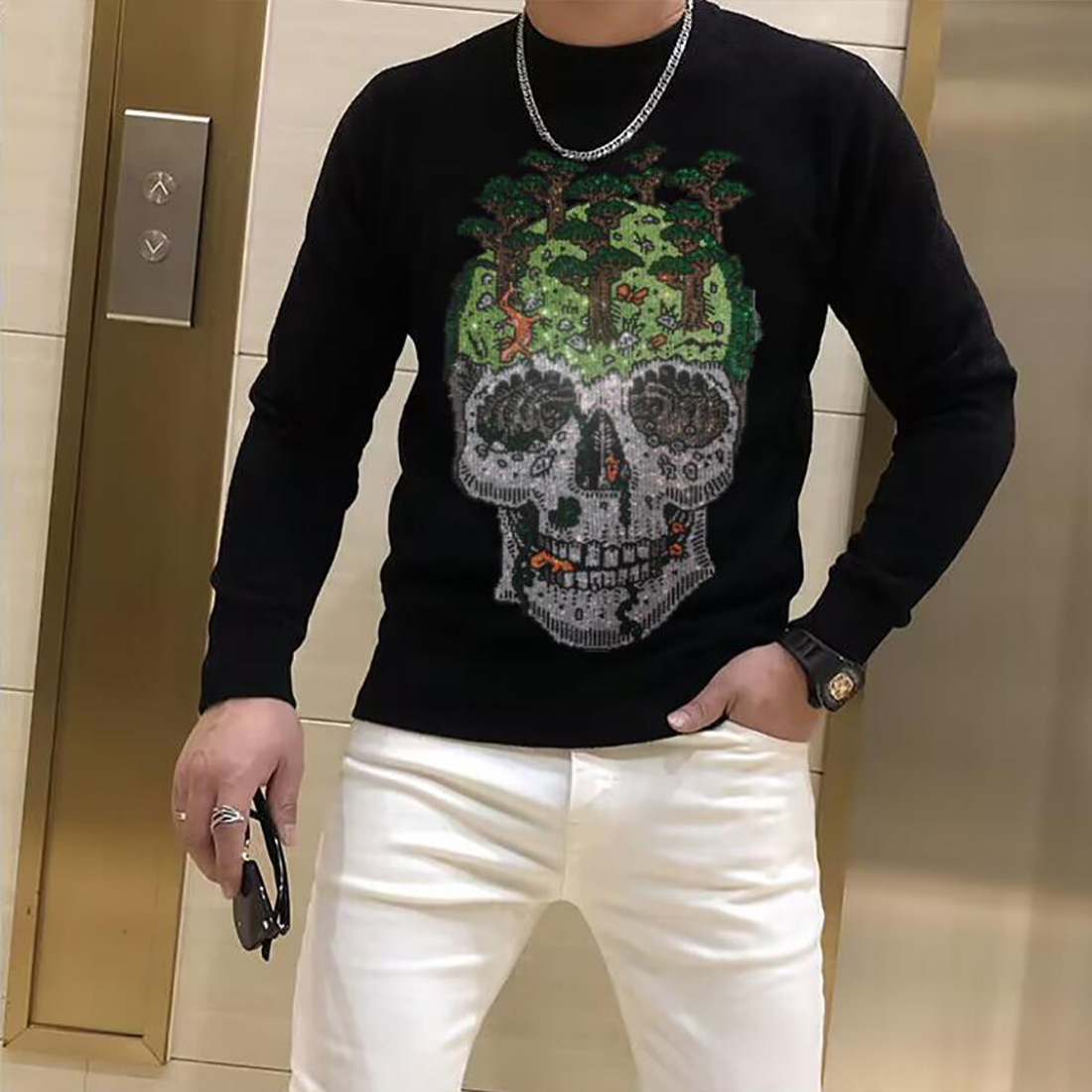 Camisola de lã com gola o cave - Winter Clothing English avaliação e preço