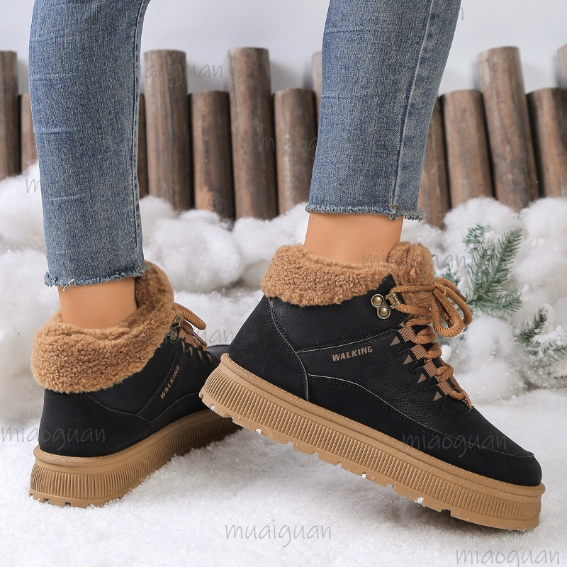 Plus size 36-41 botas de neve  - Snow Boot Fur Lined avaliação e preço