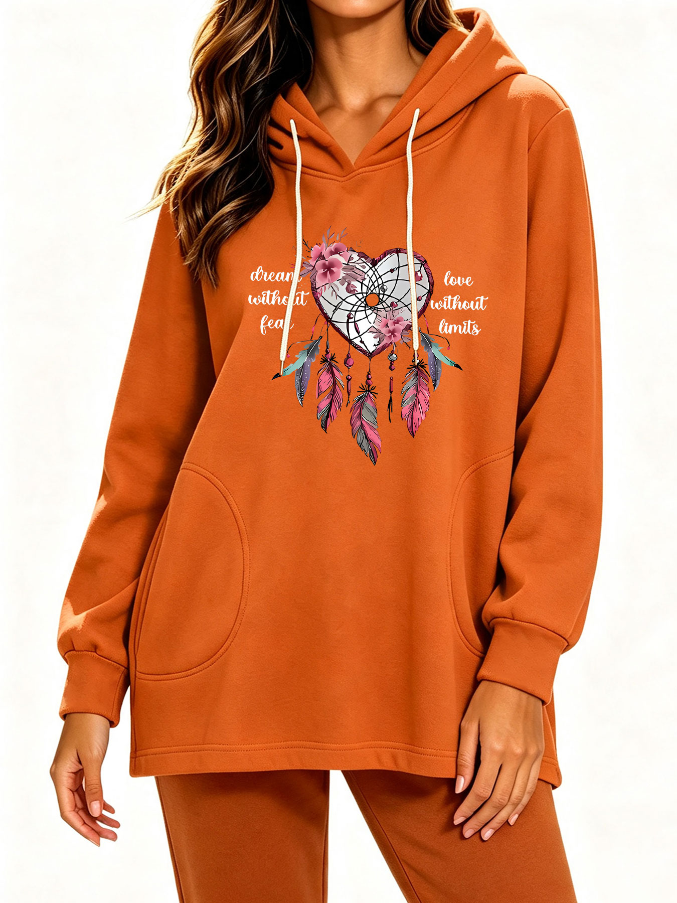 Moletom com Capuz Solto Love D - Winter Clothing English avaliação e preço