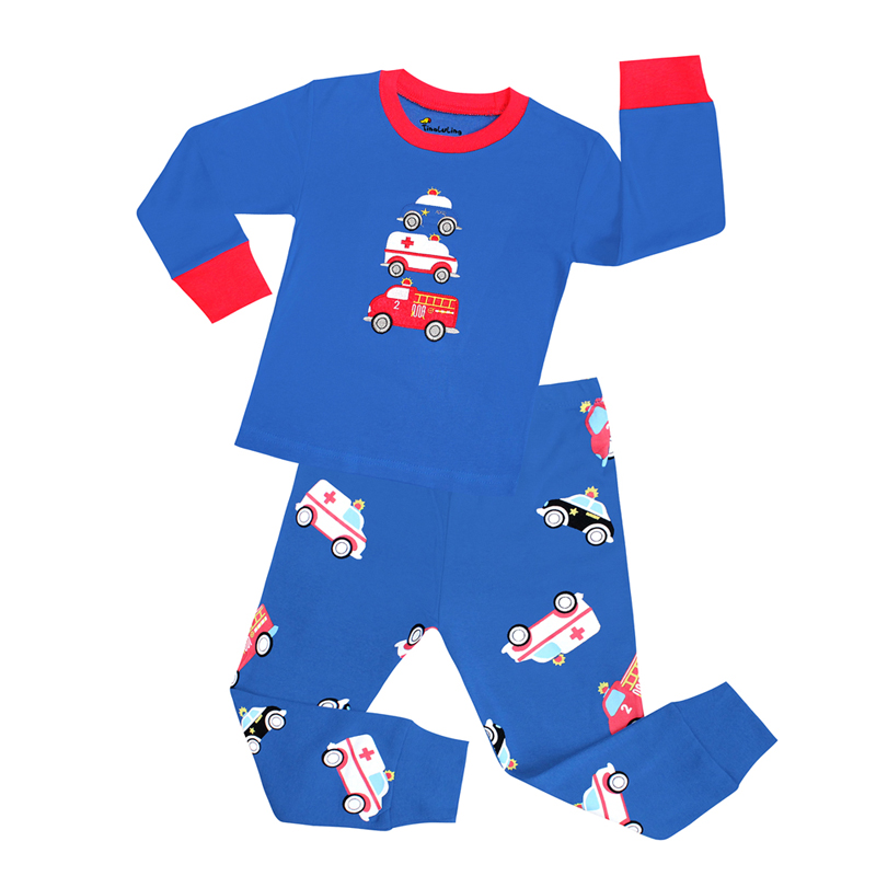 100 Cotton Boys Pajamas Sets 2 - Winter Clothing For Toddlers avaliação e preço