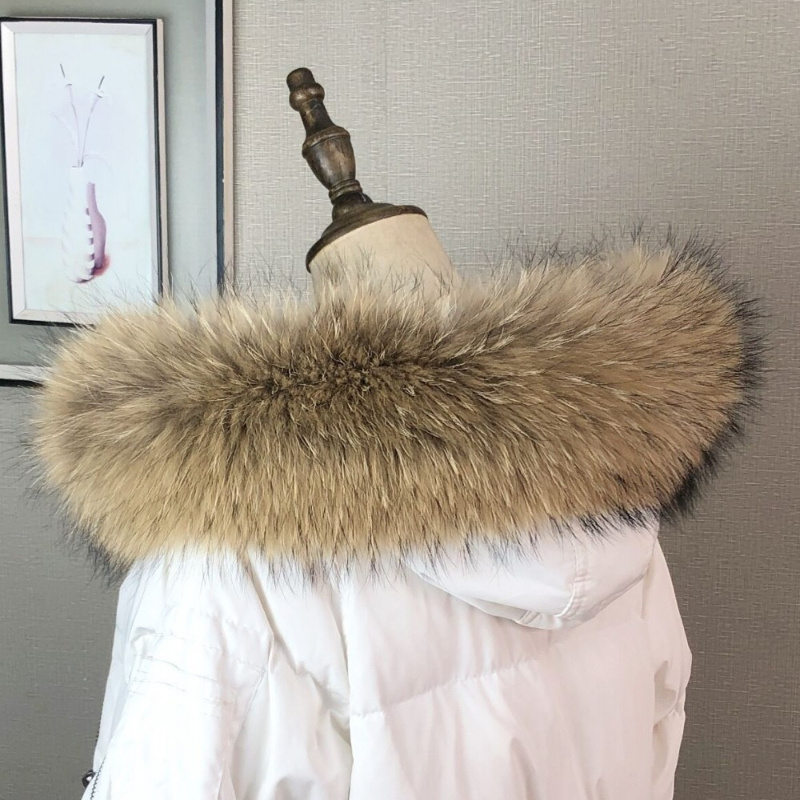Gola de pele real para casaco  - Winter Clothing Design avaliação e preço