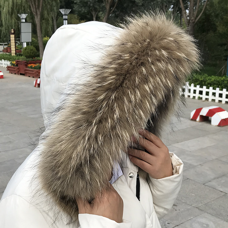 Gola de pele real para casaco  - Winter Clothing Design avaliação e preço
