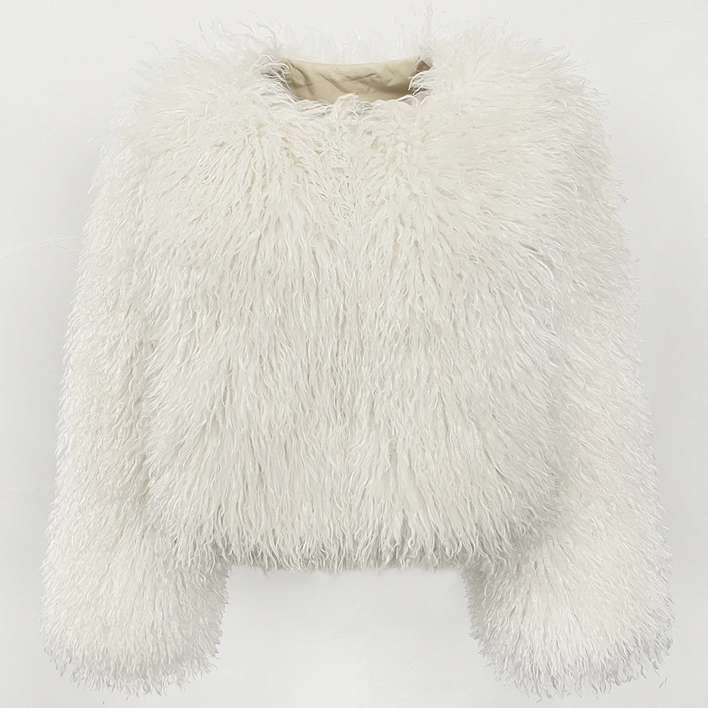 Casaco de pele falsa cor sólid - Winter Clothing Manufacturers avaliação e preço