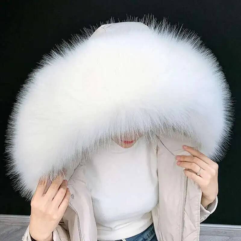 Gola de pele sintética destacá - Winter Clothing Design avaliação e preço