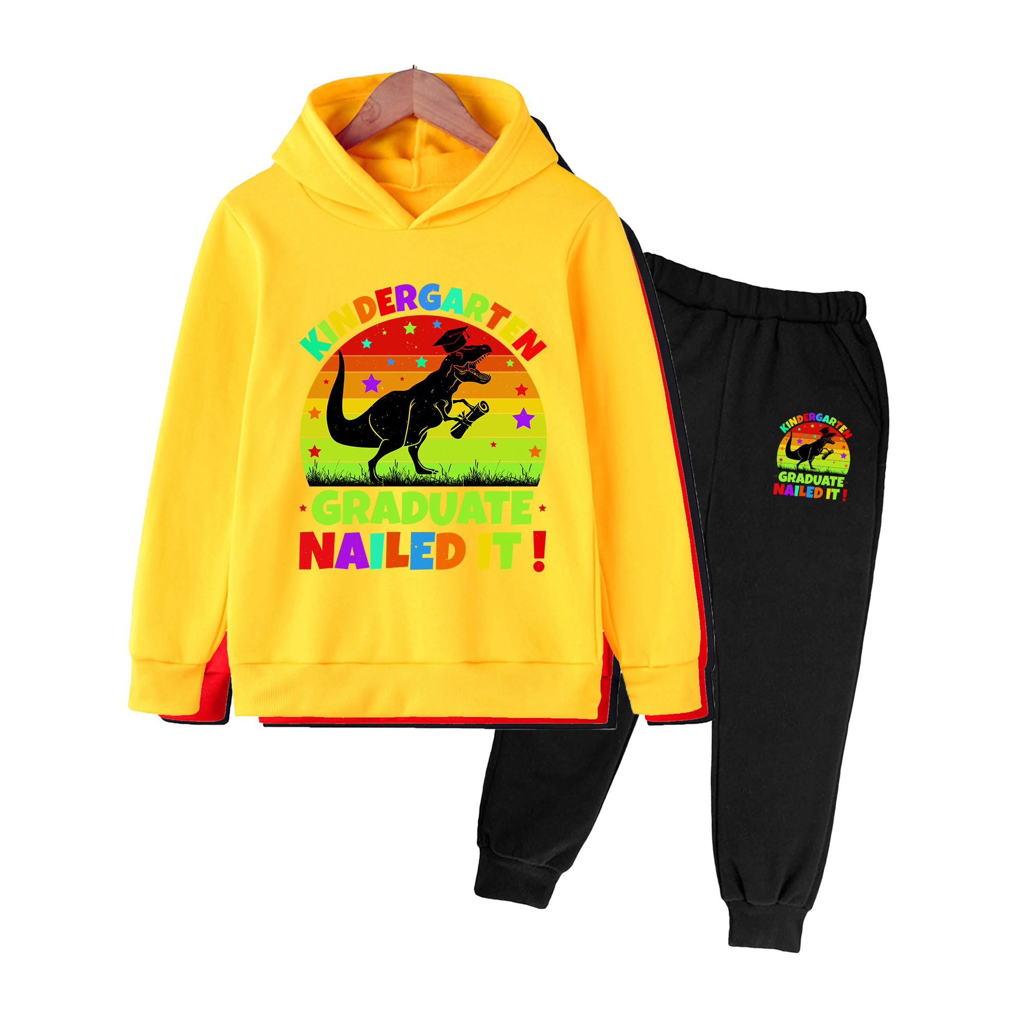 Conjunto de moletom e calça co - Winter Clothing Kindergarten avaliação e preço